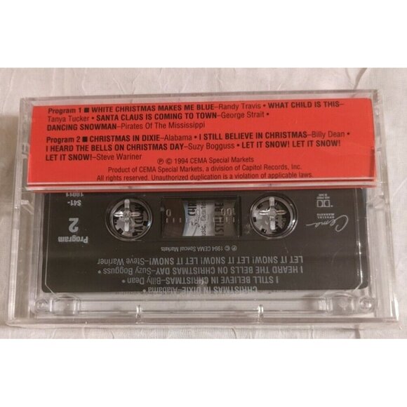90s Cassette Country Christmas Tape Tanya Tucker Randy Travis All Star Retro NEW - Picture 2 of 8